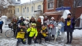 Latvijas velokurjeri ziemas velo braukšanas kongresā Maskavā